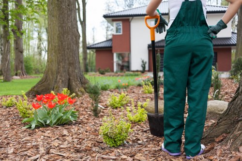 Composting organic garden waste in Park Royal