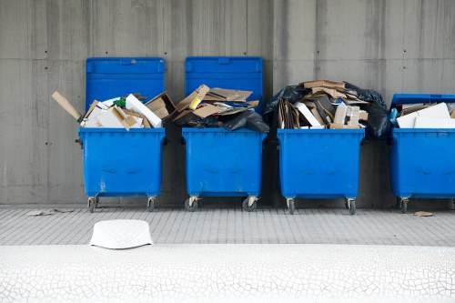 Modern equipment used for garden waste clearance