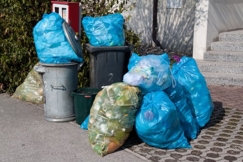 Various types of waste managed by professionals